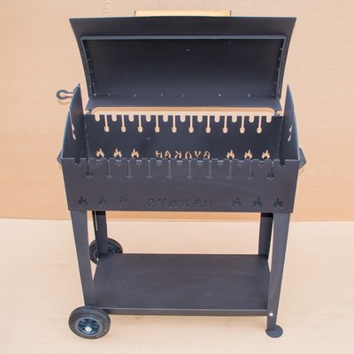 Мангал Вулкан Гриль XL 4мм на колесах