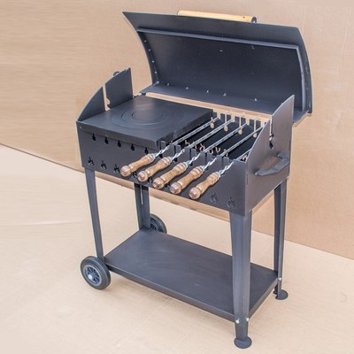 Мангал Вулкан Гриль XL 4мм на колесах