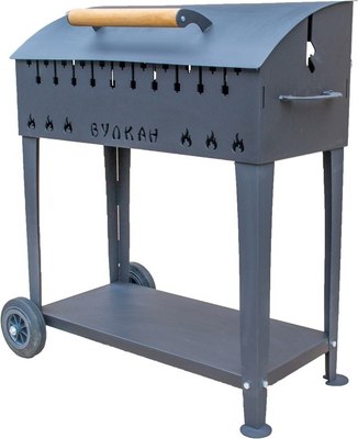 Мангал Вулкан Гриль XL 5мм на колесах