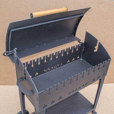 Мангал Вулкан Гриль XL 5мм на колесах