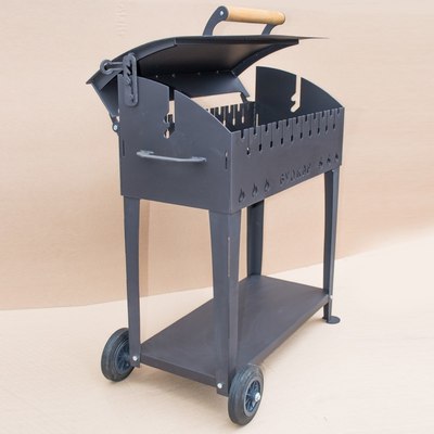 Мангал Вулкан Гриль XL 5мм на колесах