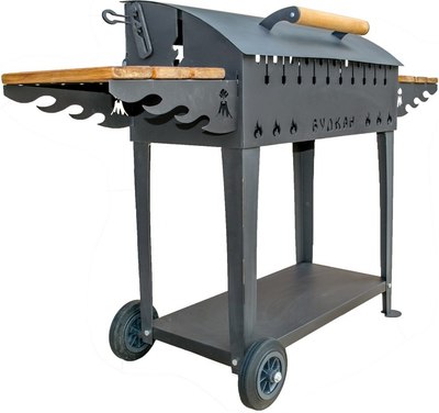 Мангал Вулкан Гриль В XL 4мм на колесах