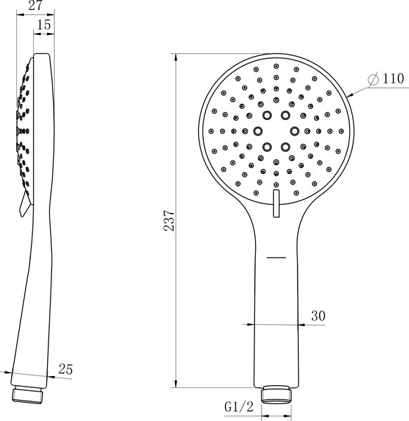 Лейка ручного душа Lauter Daisy 21S10167