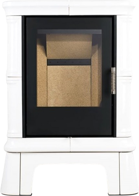 Печь-камин Nordflam Frovi EKO (белый) - фото