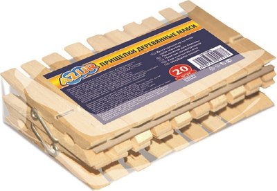 Прищепки Azur Деревянные макси 915270