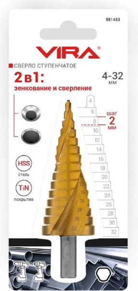 Сверло Vira 4-32мм / 551433