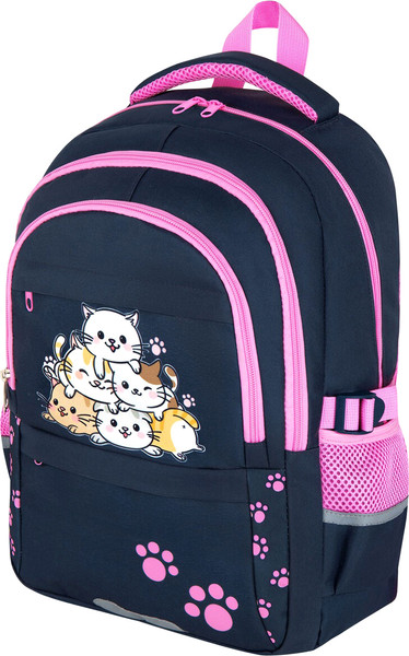 Школьный рюкзак Brauberg Vibe. Cat meeting / 272089 - фото