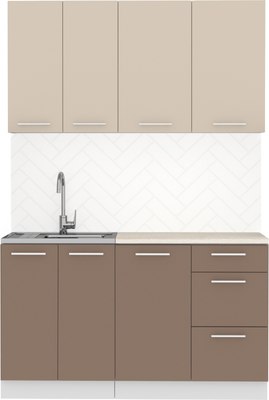 Кухонный гарнитур Артём-Мебель Оля СН-114 без стекла МДФ 1.4м - фото