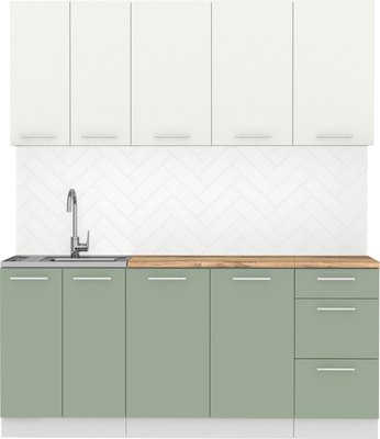 Кухонный гарнитур Артём-Мебель Оля СН-114 без стекла МДФ 1.8м - фото