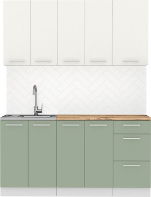 Кухонный гарнитур Артём-Мебель Оля СН-114 без стекла МДФ 1.6/3м - фото