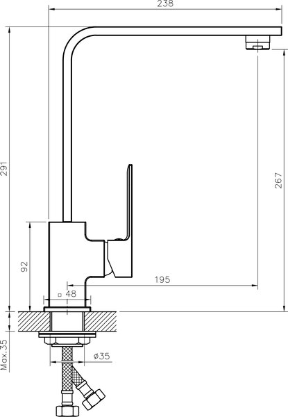 Смеситель Lauter Ray 21СК7573C