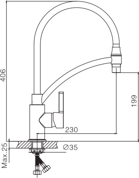 Смеситель Lauter Flex 21СК7505C