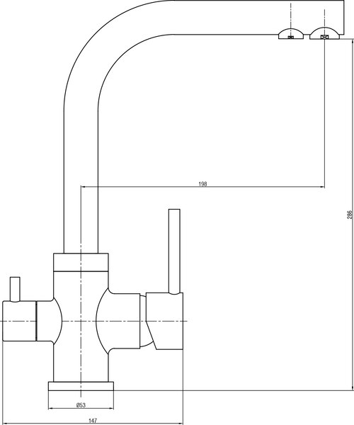 Смеситель Lauter Ellipse 21AM331-401