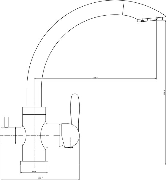 Смеситель Lauter Key 21АМ611931