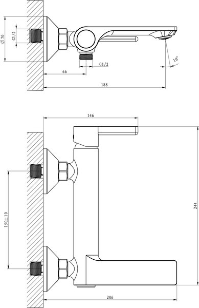Смеситель Lauter Velvet 21СК6696С