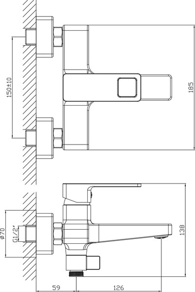 Смеситель Lauter Cascade 21CK6615C
