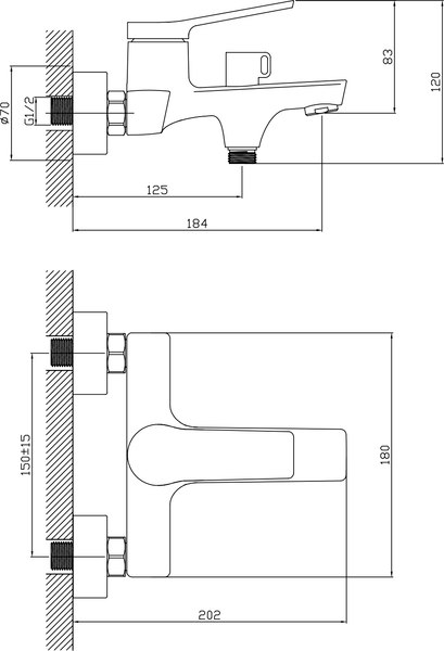 Смеситель Lauter Silk 21СК6572С