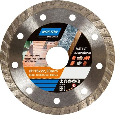 Отрезной диск алмазный Norton 115x22.2 / 70184603361 - фото