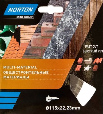 Отрезной диск алмазный Norton 115x22.2 / 70184603361