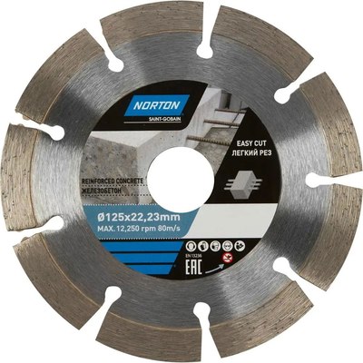 Отрезной диск алмазный Norton 125x22.2 / 70184603369 - фото