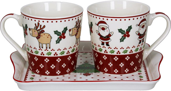 Набор для чая/кофе Andrea Fontebasso New Milk & Coffee Happy Santa / NL684012916 - фото