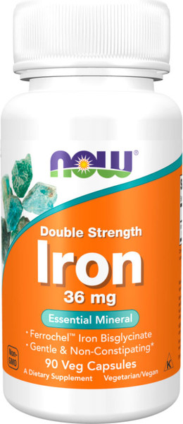 Минерал NOW Foods Iron 36mg - фото