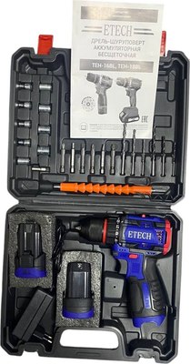 Аккумуляторная дрель-шуруповерт Etech TEH-16BL