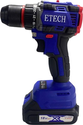 Аккумуляторная дрель-шуруповерт Etech TEH-18BL