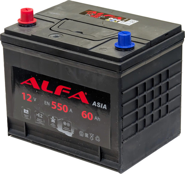 Автомобильный аккумулятор ALFA battery Asia JL 550A - фото