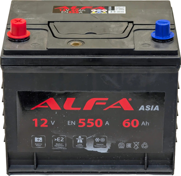 Автомобильный аккумулятор ALFA battery Asia JL 550A