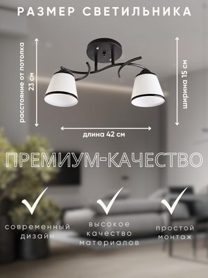 Потолочный светильник Aitin-Pro НПБ 02-2x60-101 / 1498/2