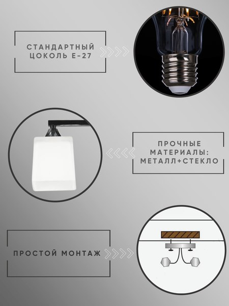 Потолочный светильник Aitin-Pro НПБ 02-2x60-101 / 5017/2
