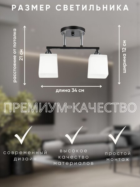 Потолочный светильник Aitin-Pro НПБ 02-2x60-101 / 5017/2