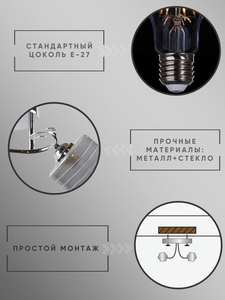 Потолочный светильник Aitin-Pro НПБ 02-2x60-101 / 5779/2B