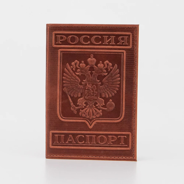 Обложка на паспорт Poshete 681-OP0140407-BRW - фото