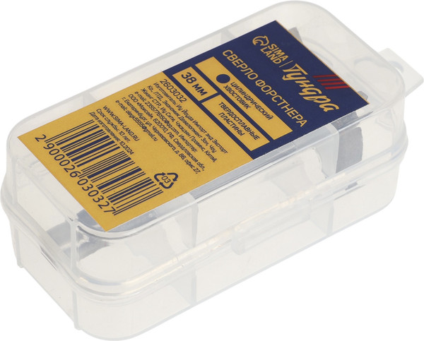 Сверло Tundra Форстнера твердосплавные пластины цилиндр. хвостовик / 2603032