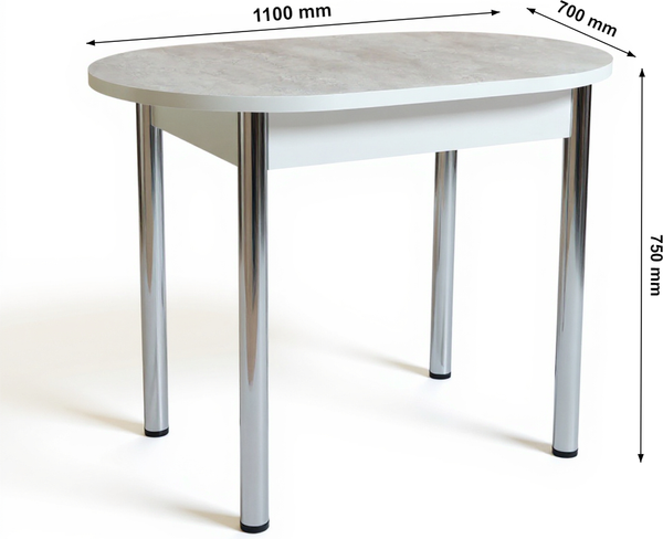 Обеденный стол СВД Юнио 110х70 / 004О.П16.Х