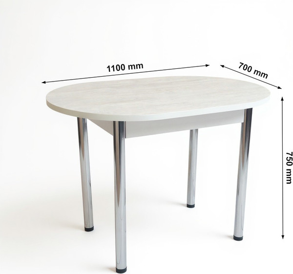 Обеденный стол СВД Юнио 110х70 / 004О.П17.Х