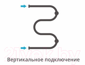 Полотенцесушитель водяной Сунержа М-образный 2 полки 60x40 / 00-0008-6040