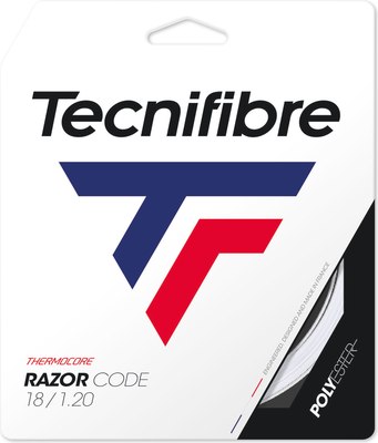 Струна для теннисной ракетки Tecnifibre Razor Code 1.30 White / 04GRA130XW - фото