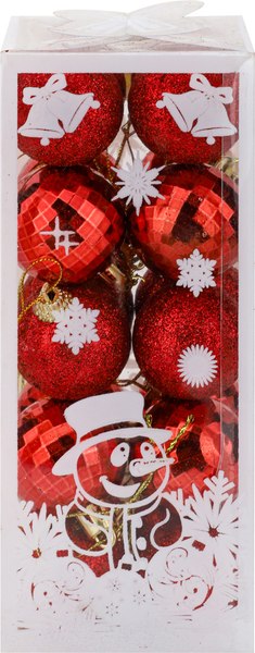 Набор шаров новогодних Miland Веселый праздник / НУ-0466 - фото