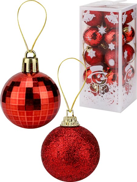 Набор шаров новогодних Miland Веселый праздник / НУ-0466