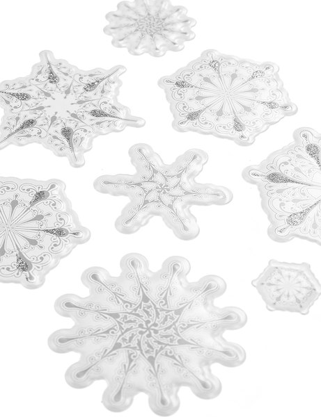 Набор наклеек на окно Miland Снежная метель / НУ-7027