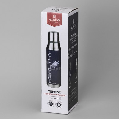 Термос для напитков Agness Healthy Live 798-105
