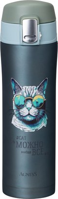 Термокружка Agness Cat 798-109 - фото