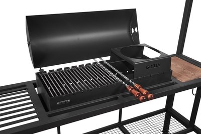 Мангал Grills Барбекю 800 с навесом (5мм)