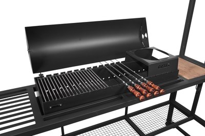 Мангал Grills Барбекю 1000 с навесом (5мм)