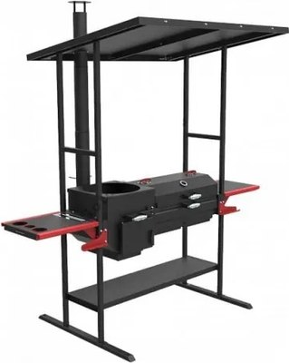 Печь-мангал Grillver Искандер Инклайн Эйр 400 New + крышка с решеткой