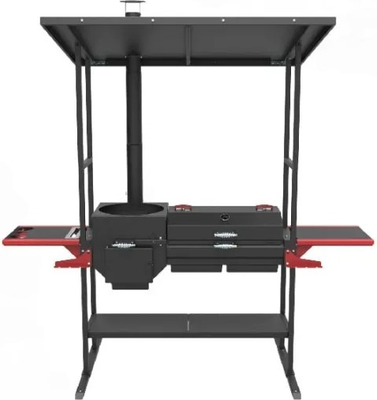 Печь-мангал Grillver Искандер Инклайн Эйр 400 New + крышка с решеткой