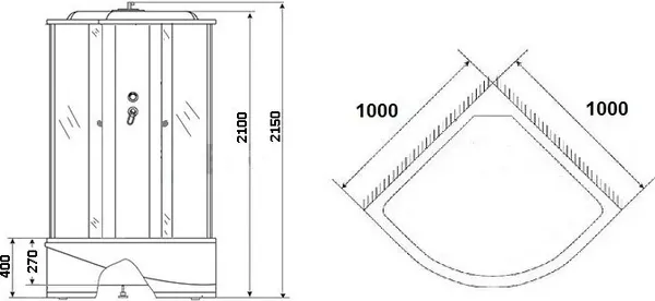 Душевая кабина Grossberg PB 103